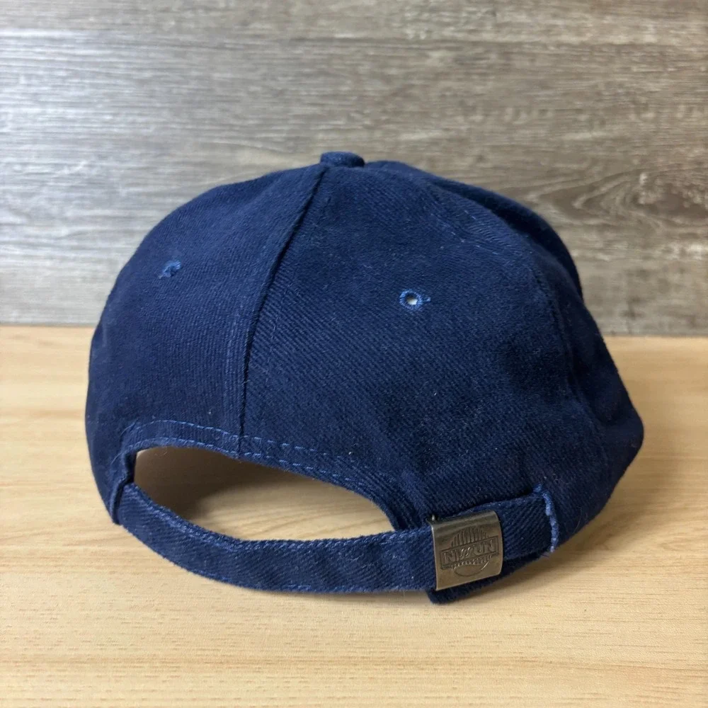 God Bless America Hat Cap Strap Back Blue United We Stand Adjustable Mens